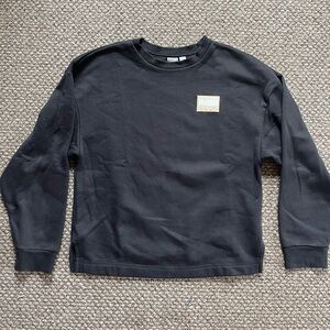 Puma Black Sweatshirt with Tan Logo Patch